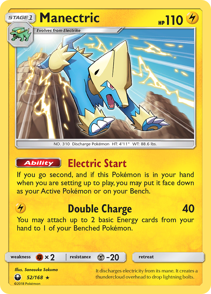 Manectric (52/168) [Sun & Moon: Celestial Storm] | Tabernacle Games