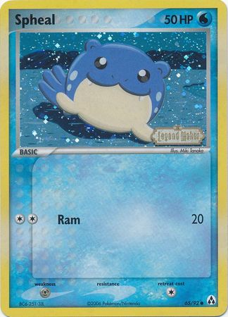 Spheal (65/92) (Stamped) [EX: Legend Maker] | Tabernacle Games