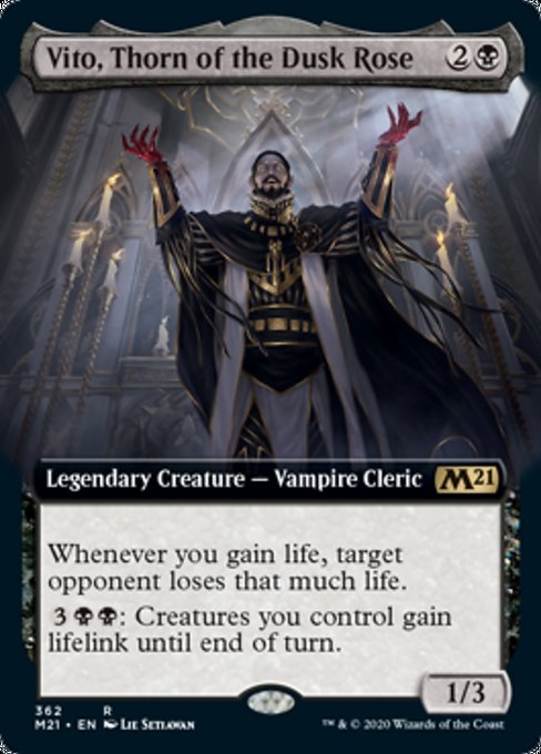 Vito, Thorn of the Dusk Rose (Extended Art) [Core Set 2021] | Tabernacle Games