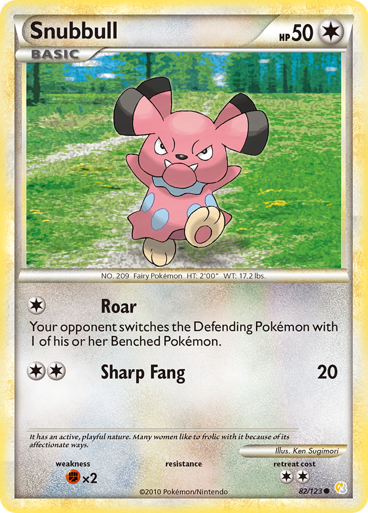 Snubbull (82/123) [HeartGold & SoulSilver: Base Set] | Tabernacle Games