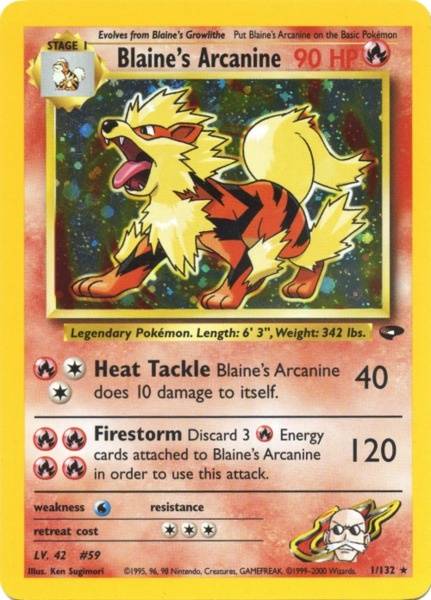 Blaine's Arcanine (1/132) [Gym Challenge Unlimited] | Tabernacle Games