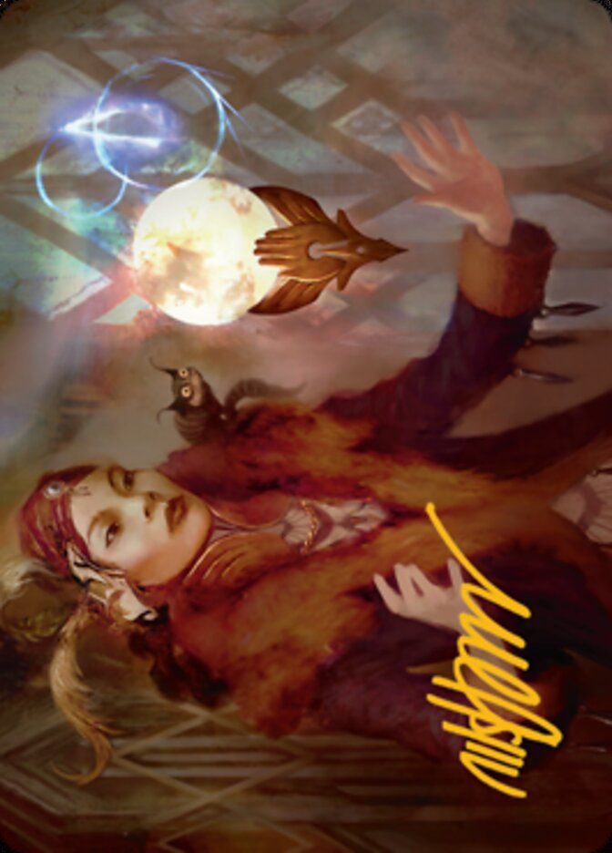 Misfortune Teller Art Card (Gold-Stamped Signature) [Streets of New Capenna Art Series] | Tabernacle Games