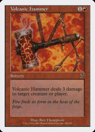 Volcanic Hammer [Seventh Edition] | Tabernacle Games
