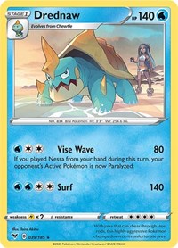 Drednaw (039/185) (Cracked Ice Holo) (Theme Deck Exclusive) [Sword & Shield: Vivid Voltage] | Tabernacle Games