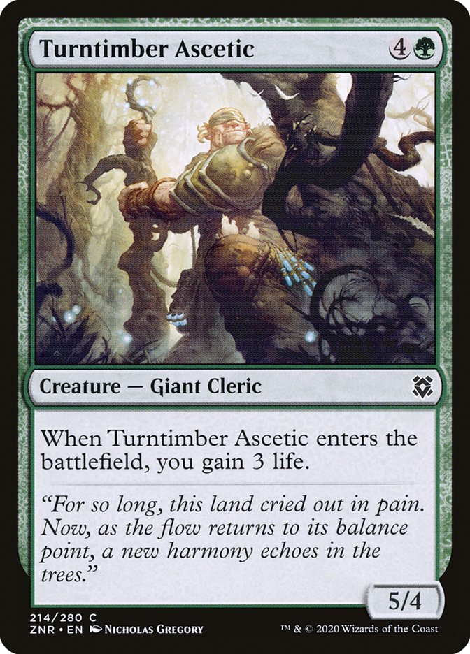 Turntimber Ascetic [Zendikar Rising] | Tabernacle Games
