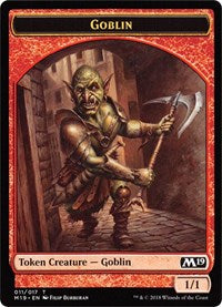 Goblin // Thopter Double-sided Token (Game Night) [Core Set 2019 Tokens] | Tabernacle Games