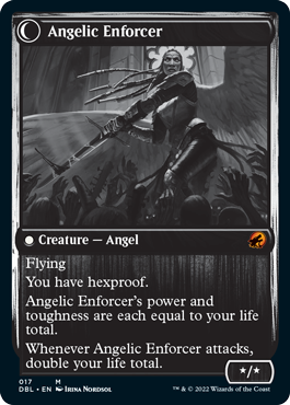 Enduring Angel // Angelic Enforcer [Innistrad: Double Feature] | Tabernacle Games