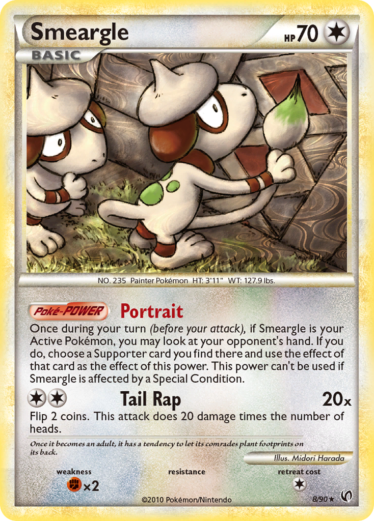Smeargle (8/90) [HeartGold & SoulSilver: Undaunted] | Tabernacle Games