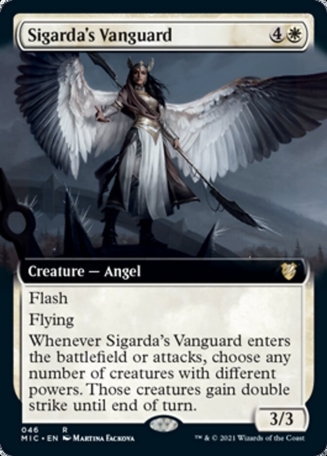 Sigarda's Vanguard (Extended) [Innistrad: Midnight Hunt Commander] | Tabernacle Games