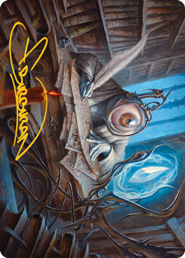 Unblinking Observer Art Card (Gold-Stamped Signature) [Innistrad: Midnight Hunt Art Series] | Tabernacle Games