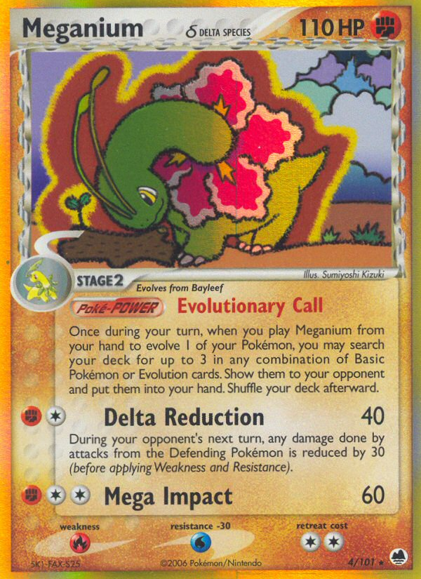 Meganium (4/101) (Delta Species) [EX: Dragon Frontiers] | Tabernacle Games