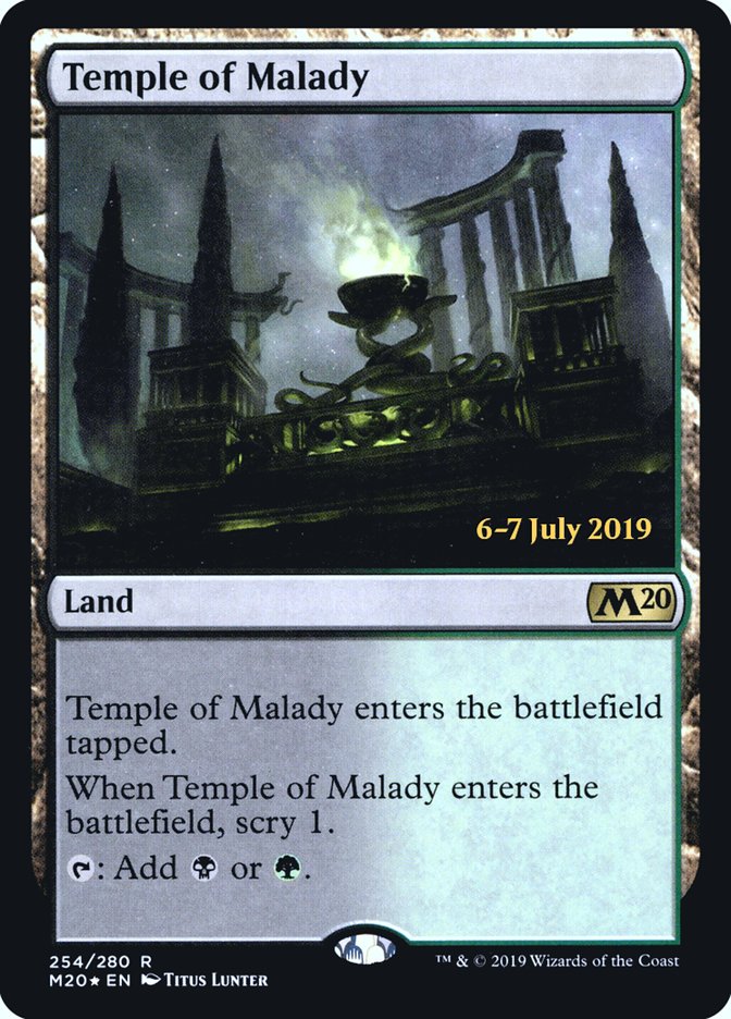 Temple of Malady  [Core Set 2020 Prerelease Promos] | Tabernacle Games