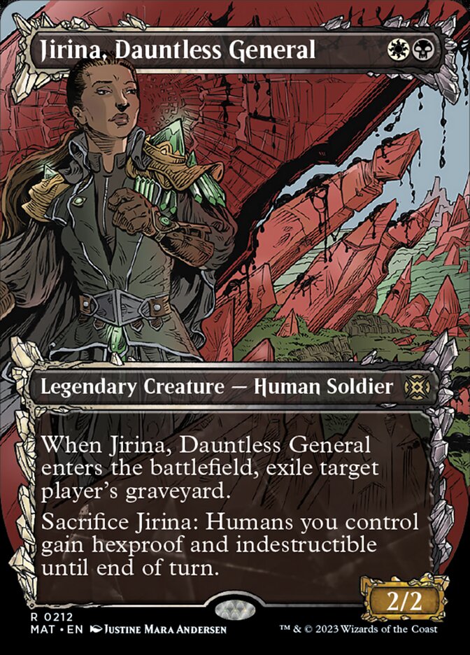 Jirina, Dauntless General (Showcase Halo Foil) [March of the Machine: The Aftermath] | Tabernacle Games