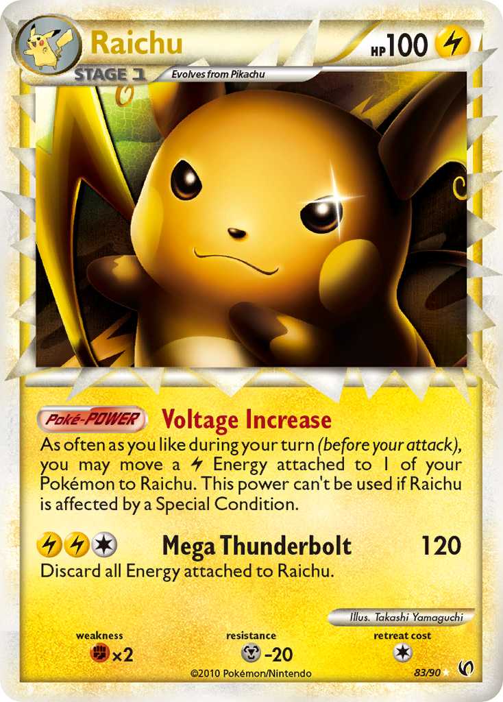 Raichu (83/90) [HeartGold & SoulSilver: Undaunted] | Tabernacle Games