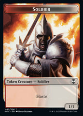 Soldier (33) // Devil Double-sided Token [Streets of New Capenna Commander Tokens] | Tabernacle Games