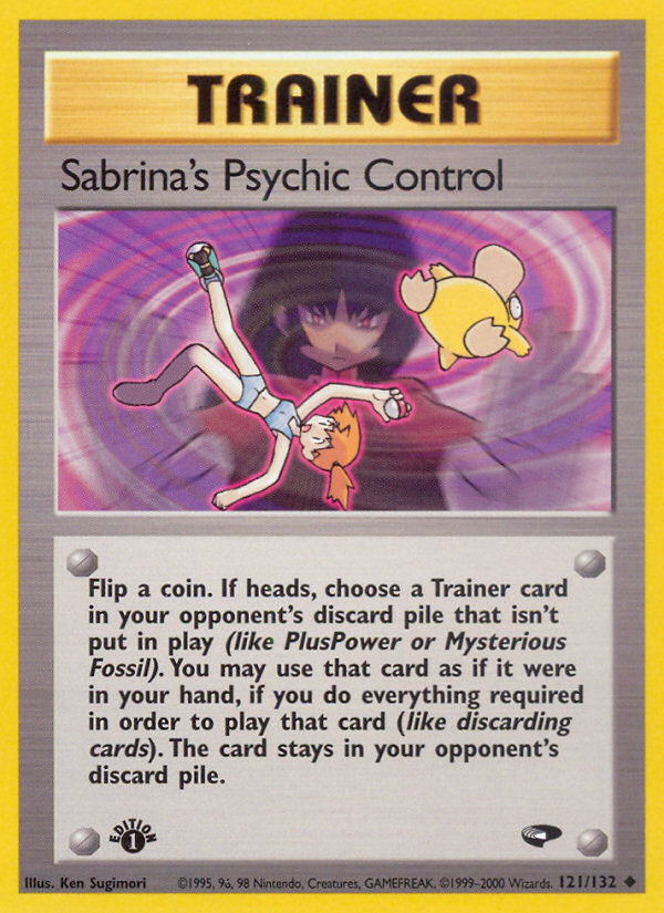 Sabrina's Psychic Control (121/132) [Gym Challenge 1st Edition] | Tabernacle Games