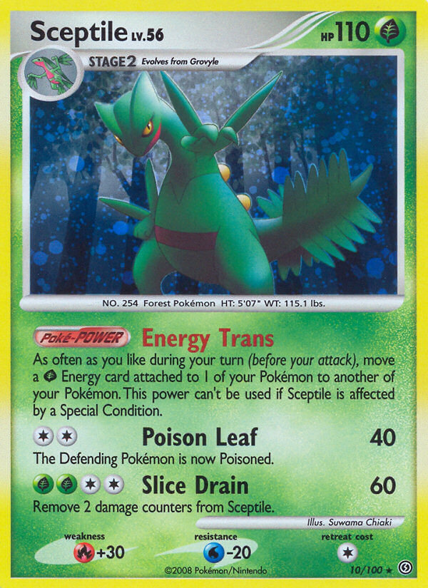 Sceptile (10/100) (Theme Deck Exclusive) [Diamond & Pearl: Stormfront] | Tabernacle Games