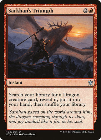 Sarkhan's Triumph [Dragons of Tarkir] | Tabernacle Games