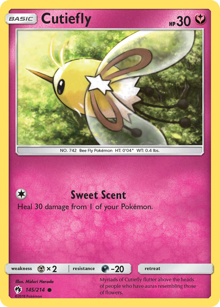 Cutiefly (145/214) [Sun & Moon: Lost Thunder] | Tabernacle Games