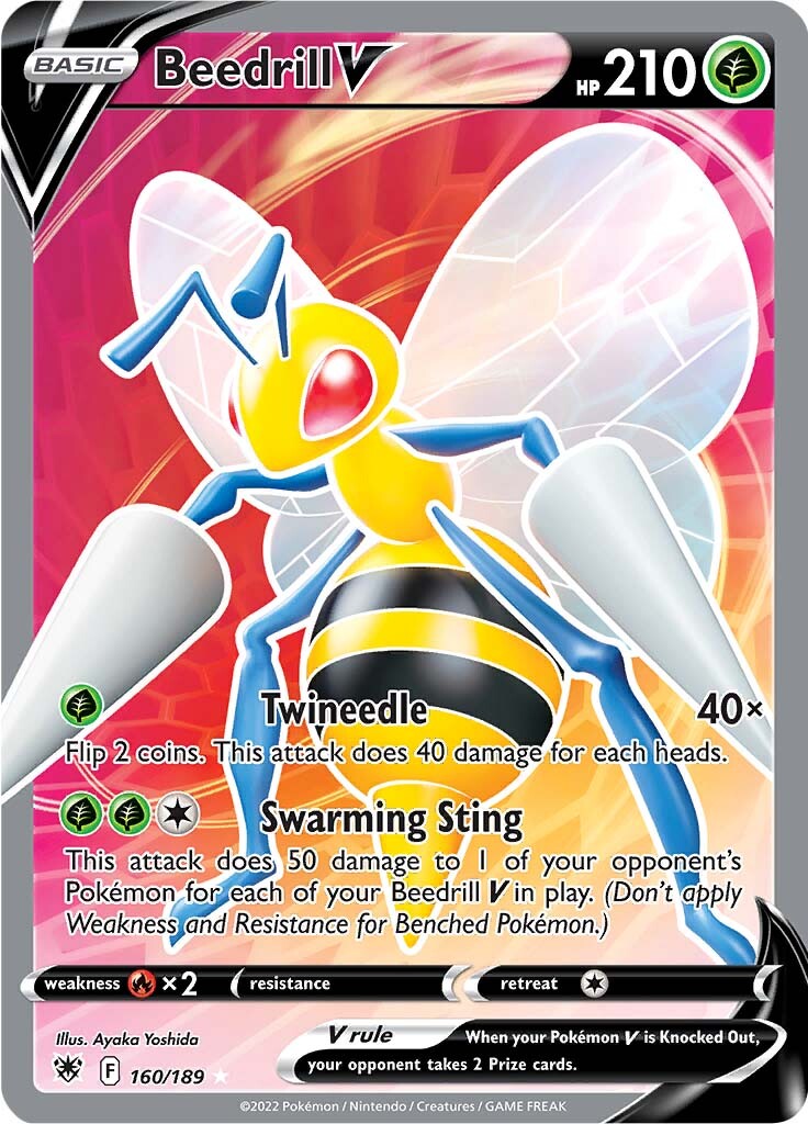 Beedrill V (160/189) [Sword & Shield: Astral Radiance] | Tabernacle Games
