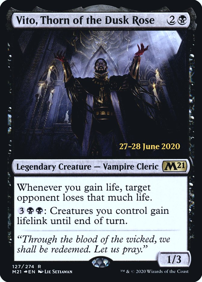 Vito, Thorn of the Dusk Rose  [Core Set 2021 Prerelease Promos] | Tabernacle Games