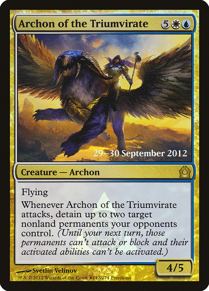 Archon of the Triumvirate [Return to Ravnica Prerelease Promos] | Tabernacle Games
