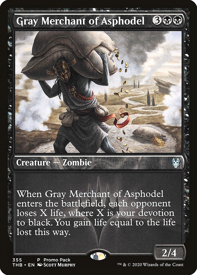 Gray Merchant of Asphodel (Promo Pack) [Theros Beyond Death Promos] | Tabernacle Games