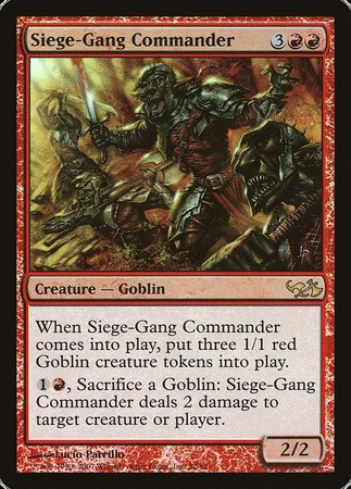 Siege-Gang Commander [Duel Decks: Elves vs. Goblins] | Tabernacle Games