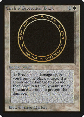 Circle of Protection: Black [Limited Edition Beta] | Tabernacle Games