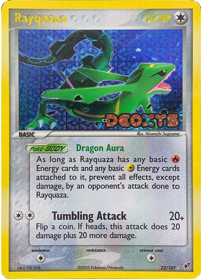 Rayquaza (22/107) (Stamped) [EX: Deoxys] | Tabernacle Games