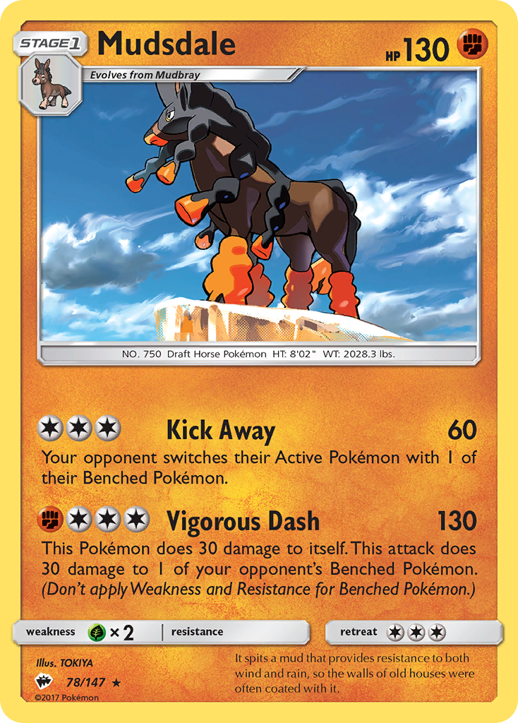 Mudsdale (78/147) [Sun & Moon: Burning Shadows] | Tabernacle Games