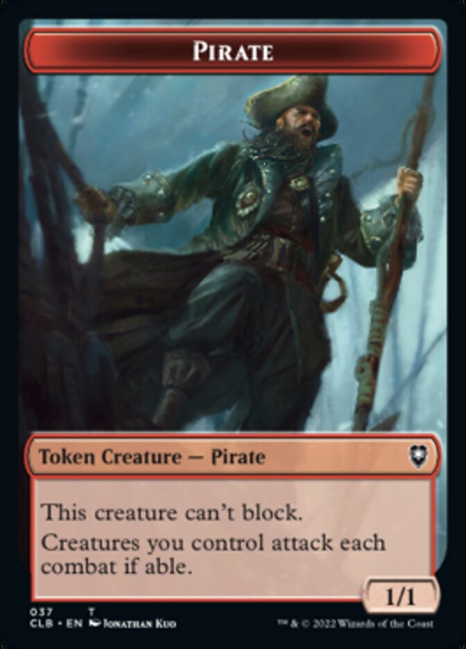 Pirate // Goblin Double-sided Token [Commander Legends: Battle for Baldur's Gate Tokens] | Tabernacle Games