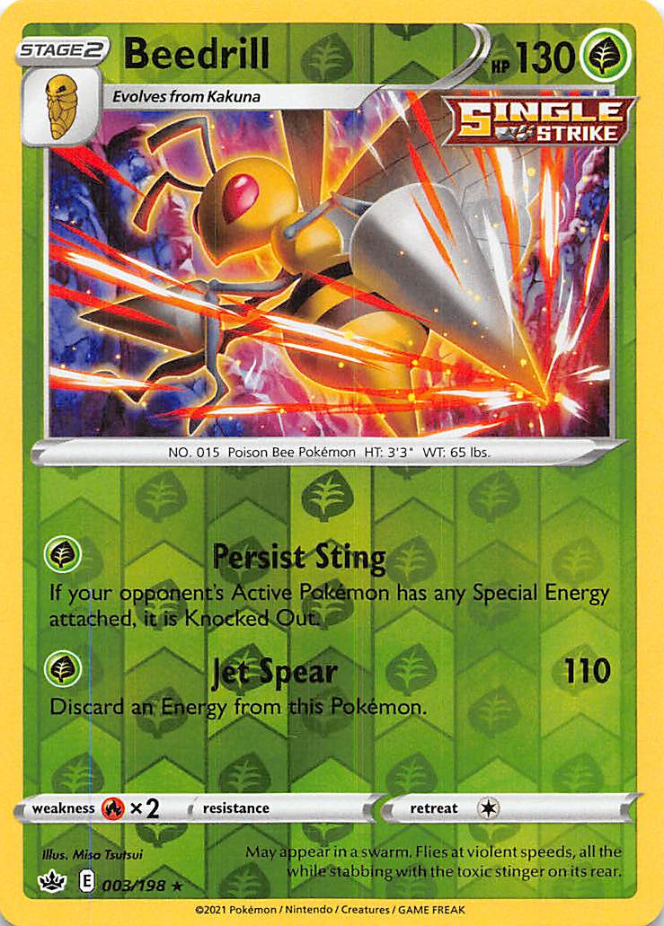 Beedrill (003/198) [Sword & Shield: Chilling Reign] | Tabernacle Games