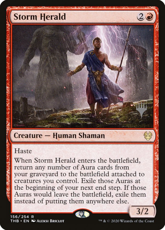 Storm Herald (Promo Pack) [Theros Beyond Death Promos] | Tabernacle Games