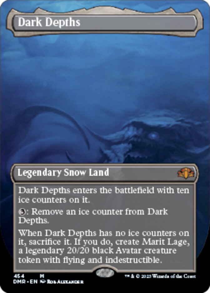 Dark Depths (Borderless Alternate Art) [Dominaria Remastered] | Tabernacle Games