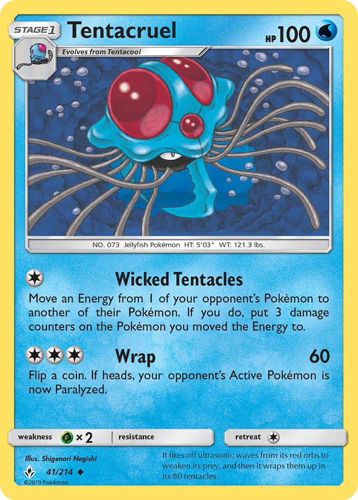 Tentacruel (41/214) [Sun & Moon: Unbroken Bonds] | Tabernacle Games