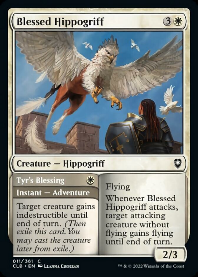 Blessed Hippogriff // Tyr's Blessing [Commander Legends: Battle for Baldur's Gate] | Tabernacle Games