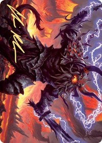 Kardur, Doomscourge Art Card (Gold-Stamped Signature) [Kaldheim: Art Series] | Tabernacle Games