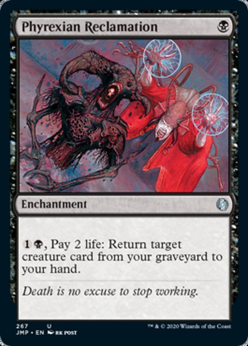 Phyrexian Reclamation [Jumpstart] | Tabernacle Games