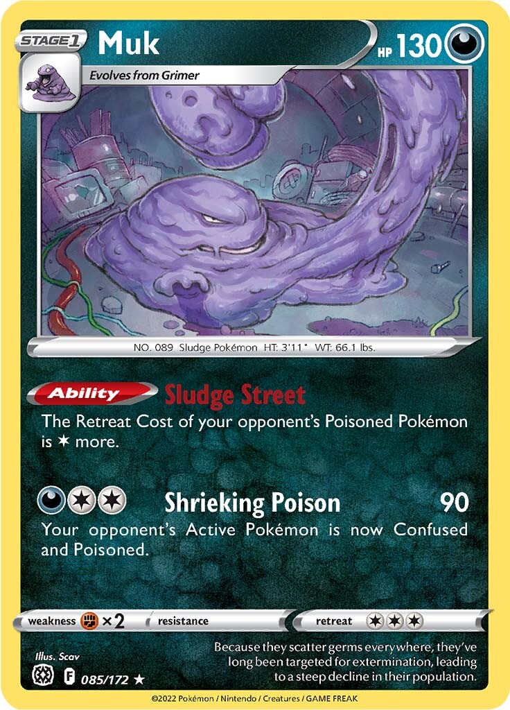 Muk (085/172) [Sword & Shield: Brilliant Stars] | Tabernacle Games