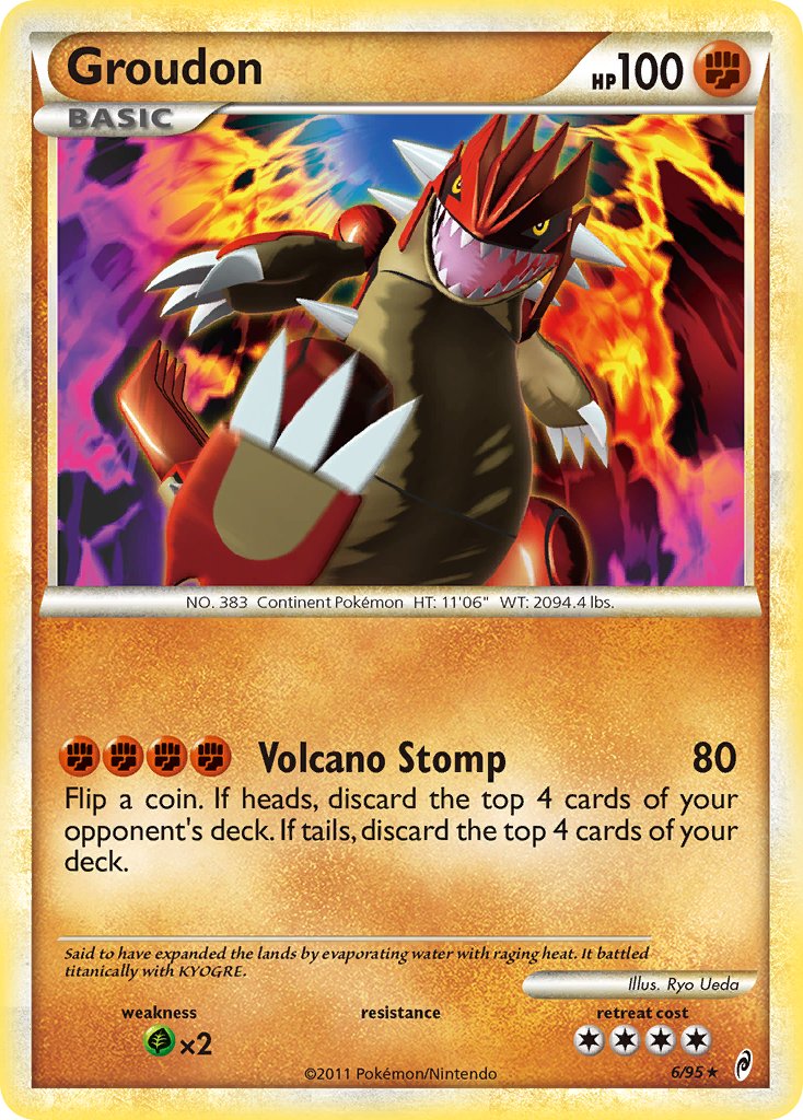 Groudon (6/95) (Theme Deck Exclusive) [HeartGold & SoulSilver: Call of Legends] | Tabernacle Games