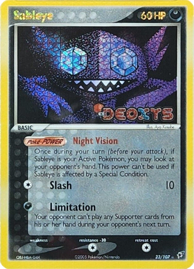 Sableye (23/107) (Stamped) [EX: Deoxys] | Tabernacle Games