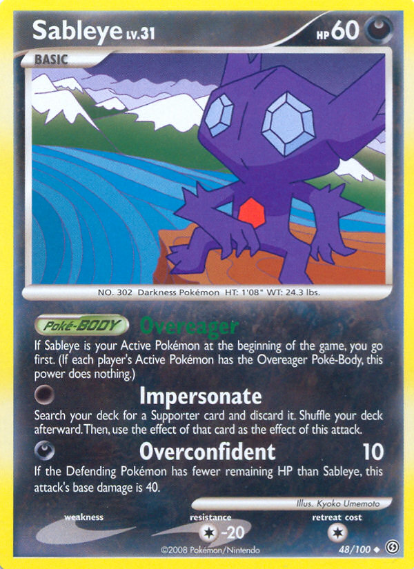 Sableye (48/100) [Diamond & Pearl: Stormfront] | Tabernacle Games