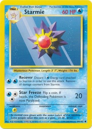 Starmie (64/102) [Base Set Unlimited] | Tabernacle Games
