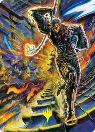 Kaito Shizuki 2 Art Card (Gold-Stamped Signature) [Kamigawa: Neon Dynasty Art Series] | Tabernacle Games