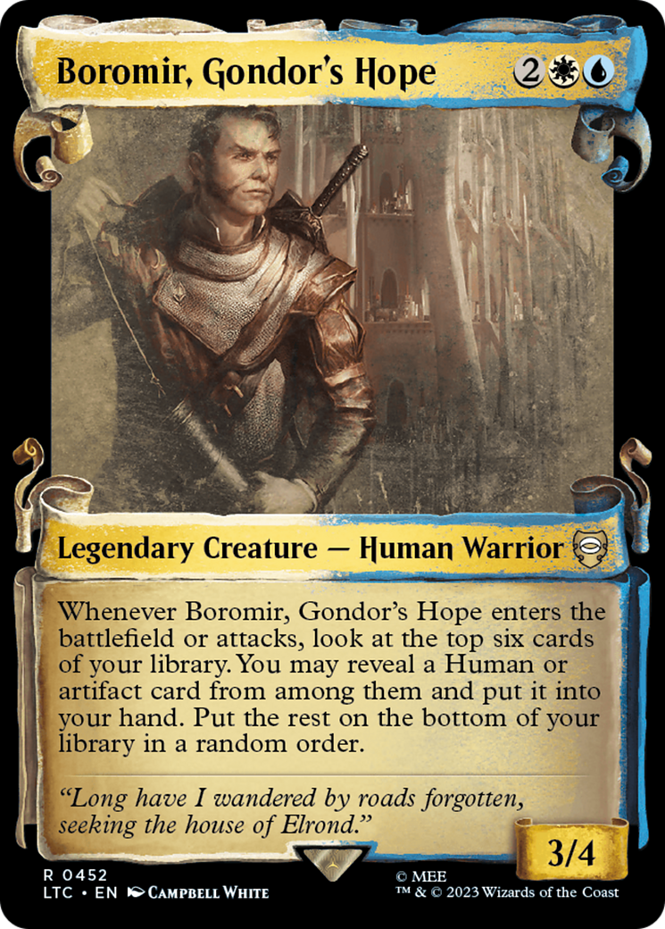 Boromir, Gondor's Hope [The Lord of the Rings: Tales of Middle-Earth Commander Showcase Scrolls] | Tabernacle Games