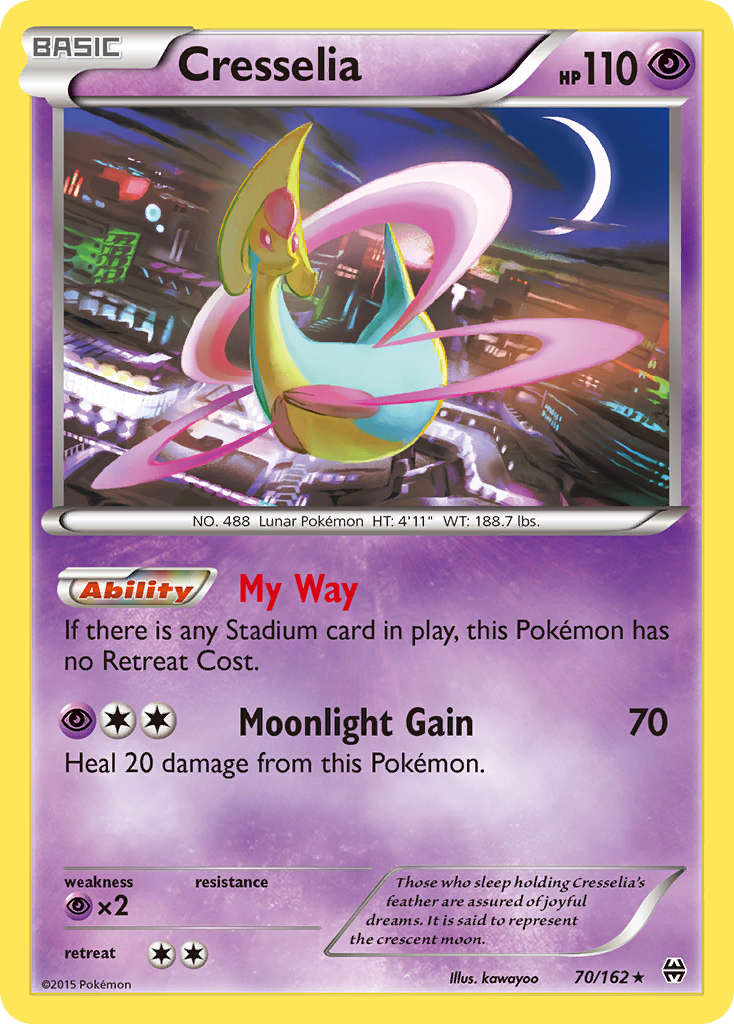 Cresselia (70/162) [XY: BREAKthrough] | Tabernacle Games