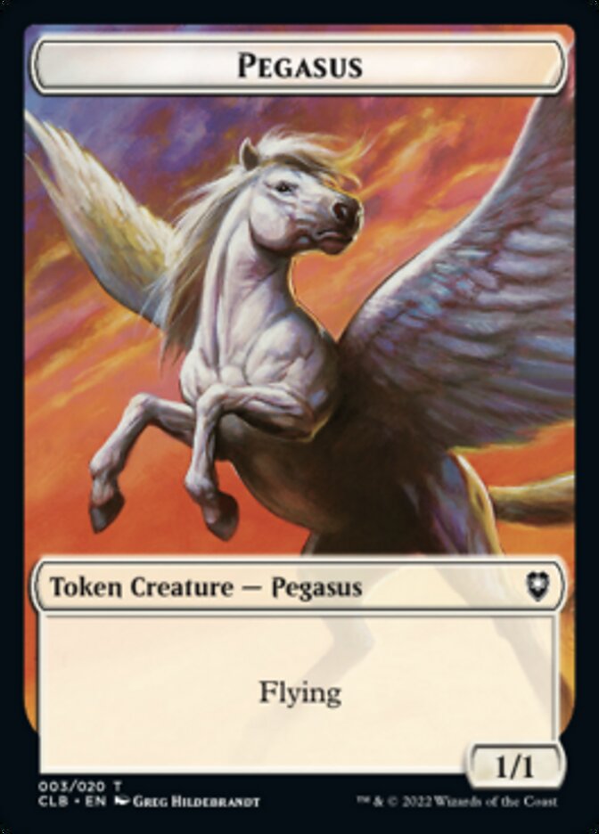 Pegasus Token [Commander Legends: Battle for Baldur's Gate Tokens] | Tabernacle Games