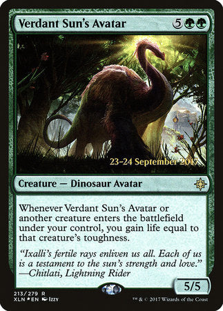 Verdant Sun's Avatar [Ixalan Promos] | Tabernacle Games