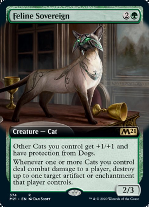 Feline Sovereign (Extended Art) [Core Set 2021] | Tabernacle Games